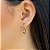 Brincos Argolas Fio Quadrado Semijoias 18k  25mm - MB598 - Imagem 1