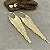 Brincos com Franja Semijoias 18k 90mm - MB631 - Imagem 2