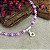 Pulseira com Cristais Rosa Pingente Coração Prata 925 - 18+5cm - PPR314 - Imagem 2