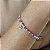 Pulseira com Cristais Rosa Pingente Coração Prata 925 - 18+5cm - PPR314 - Imagem 1