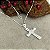 Gargantilha com Pingente Crucifixo com Zircônias Prata 925 - 45cm - CPR466 - Imagem 1