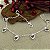 Pulseira Pingentes Corações Zircônias Prata 925 - 18cm - PPR323 - Imagem 1