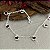 Pulseira Pingentes Corações Zircônias Prata 925 - 18cm - PPR323 - Imagem 3