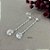Brincos Pendurado com Gota Zircônia Prata 925 - 45mm -  BPR539 - Imagem 1