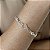 Pulseira Elos com Bolas Prata 925 -18cm- PPR420 - Imagem 1