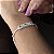 Pulseira Riviera com Pingentes Quadrados Prata 925 - 17+3cm - PPR437 - Imagem 1