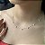 Choker Flor com Pedras Prata 925 - 40+5cm - CPR629 - Imagem 1