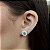 Brincos Cravejados com Pedra Natural Esterlina Prata 925 - BPR636 - Imagem 1