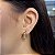 Argolas com Detalhes em Semijoias 18k - 18mm - MB565 - Imagem 1