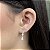 Brincos com Gota Pedra Zircônia Prata 925 - BPR742 - Imagem 1