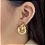 Brincos Argolas Duplas Foscas Semijoias 18k - MB673 - Imagem 2