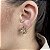 Brincos Flor Cravejadas Semijoias 18k - MB879 - Imagem 1