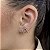 Brincos Cravejado com Zircônias Semijoias 18k - MB890 - Imagem 1