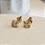 Brincos com Pedras Zircônias Semijoias 18k - MB876 - Imagem 2