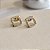 Brincos Quadrado com Zircônias Semijoias 18k - MB883 - Imagem 2