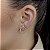Brincos Cravejados com Zircônias Semijoias 18k - MB875 - Imagem 1