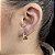 Brincos Argolas Cravejados com Zircônias Semijoias 18k - MB921 - Imagem 1