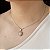 Gargantilha com Pingente Cravejado com Zircônias Semijoias 18k - MC768 - Imagem 1