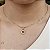 Gargantilha Pingente Cravejado com Crucifixo Semijoias 18k - MC766 - Imagem 1
