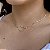 Choker com Coração Cravejado Semijoias 18k - MC631 - Imagem 1
