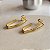 Brinco Argola com Fios Duplos Semijoia18k - MB822 - Imagem 2
