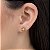 Brinco Flor Cravejada com Zircônias Semijoia18k - MB947 - Imagem 1