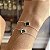 Pulseira Trevo Resinado Cravejado com Zircônias Prata 925 - PPR506 - Imagem 1