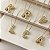 Colar Letra Inicial Cravejada com Zircônias Semijoia 18k - MC776 - Imagem 1