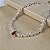 Pulseira Gota Vermelha Cravejada com Zircônias Prata 925 - PPR529 - Imagem 2