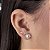 Brincos Diamante Cravejados com Zircônias Prata 925 - BPR799 - Imagem 1