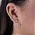Brincos Argolas com Zircônias Prata 925 - BPR804 - Imagem 1