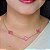 Choker com Trevos Rosa Resinados Semijoias 18k - MC849 - Imagem 1