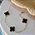 Pulseira com 3 Trevos Resinados Semijoias 18k - MP605 - Imagem 5