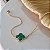 Pulseira com Trevo Verde Semijoias 18k - MP610 - Imagem 2