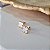 Brincos Trevo Branco Resinado Semijoias 18k - MB1013 - Imagem 2