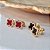 Brincos Trevos Cravejados e Resinados Semijoias 18k - MB690 - Imagem 1