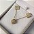 Conjunto Quadrado Cravejado com Zircônias Semijoia 18k - MCJ95 - Imagem 2