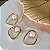 Conjunto Orgânico com Pedra Acrílica Semijoia 18k - MCJ113 - Imagem 2