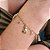 Pulseira com Pingentes Semijoia 18k - MP651 - Imagem 2