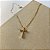 Gargantilha com Crucifixo Cravejado Semijoia 18k - MC584 - Imagem 1