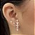 Brincos LV com Zircônias Prata 925 - BPR824 - Imagem 1
