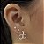 Brincos Cravejados com Zircônias Prata 925 - BPR825 - Imagem 1
