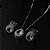 Conjunto Gota Cravejados com Zircônias Prata 925 - CJPR17 - Imagem 4
