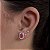 Brincos Oval Cravejados com Zircônias Prata 925 - BPR862 - Imagem 1