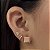Brincos Quadrado Cravejados com Zircônia Semijoias 18k - MB1202 - Imagem 2