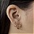 Argolas com Crucifixo Cravejado Semijoias 18k - MB1136 - Imagem 2