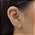 Brincos Crucifixo Cravejados Semijoias 18k - MB1178 - Imagem 2