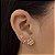 Brincos Estrela Cravejadas com Zircônia Semijoias 18k - MB1180 - Imagem 2