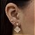 Brincos Trevo Resinado Cravejados Semijoias 18k - MB1144 - Imagem 2