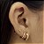 Argola Detalhada Coração Semijoias18k - MB1033 - Imagem 2